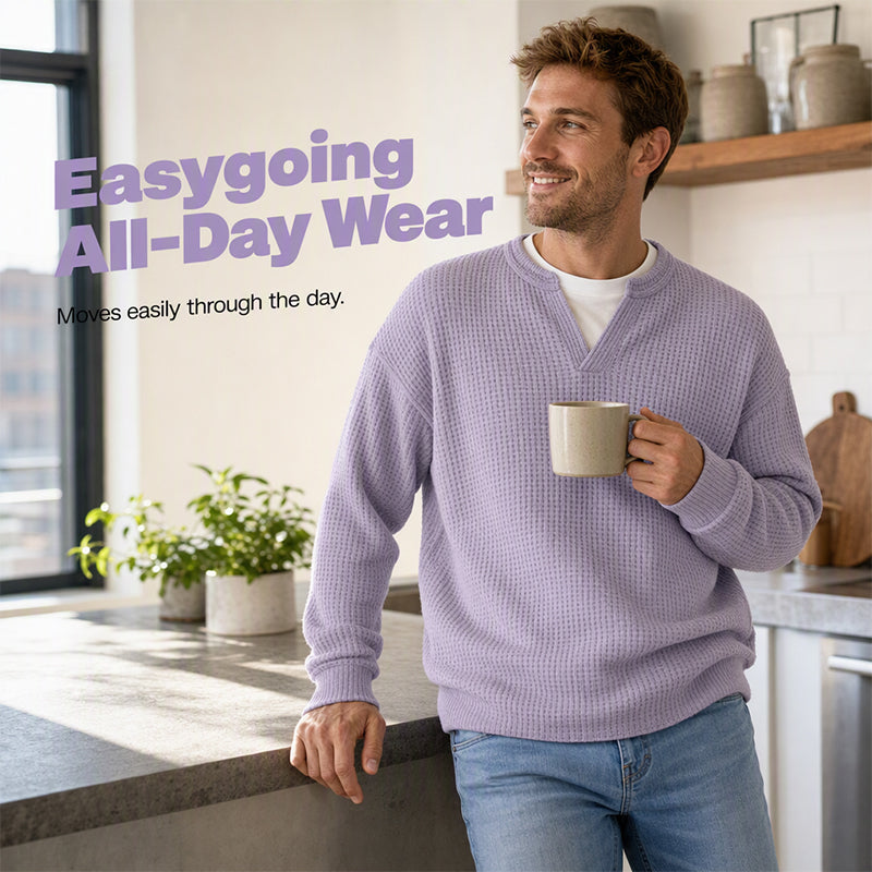 【S-4XL】🥼Wygodna koszulka z gofrowanym wzorem