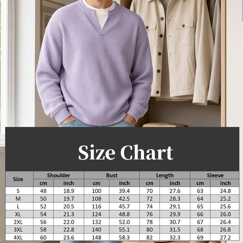 【S-4XL】🥼Wygodna koszulka z gofrowanym wzorem