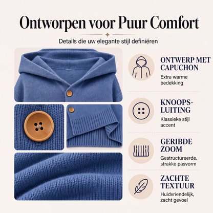 【S-5XL】❄️Dzianinowy sweter z kapturem