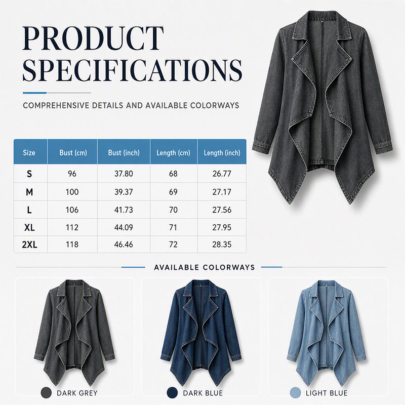 【S-2XL】💙 Damska kurtka dżinsowa