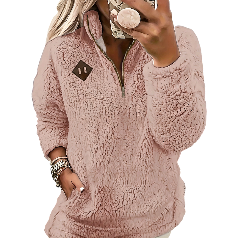 【S-3XL】🔥Damska bluzka z polaru z półzamkiem