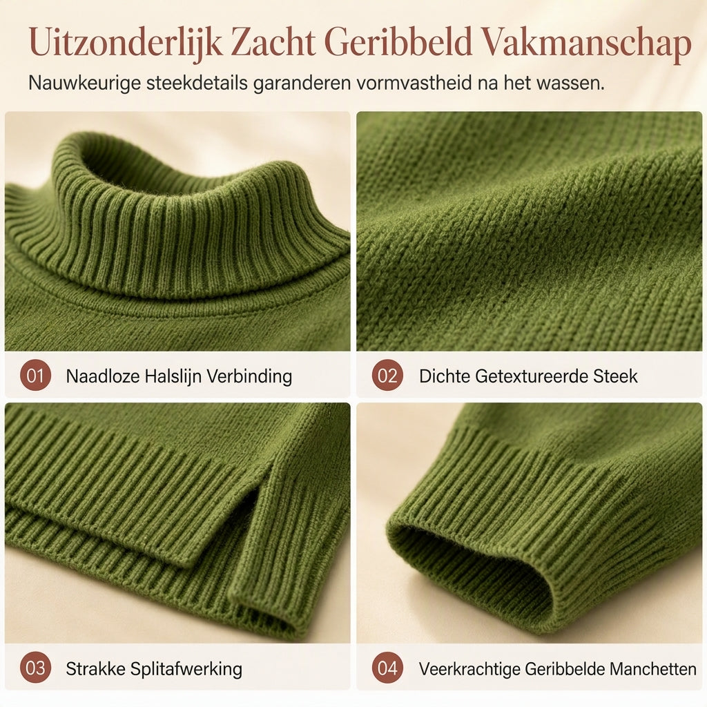 【S-5XL】🔥Sweter z dzianinowym kołnierzem o zbyt dużym rozmiarze