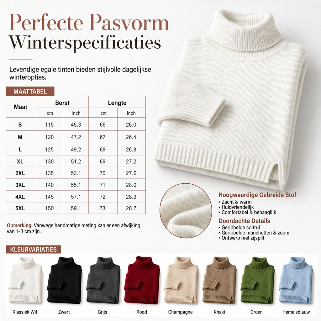 【S-5XL】🔥Sweter z dzianinowym kołnierzem o zbyt dużym rozmiarze