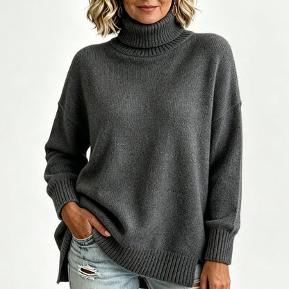 【S-5XL】🔥Sweter z dzianinowym kołnierzem o zbyt dużym rozmiarze
