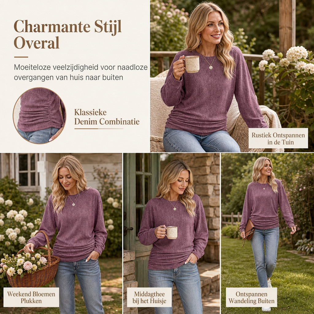 【S-2XL】💖Elegancki sweter z dzianiny ściągaczowej