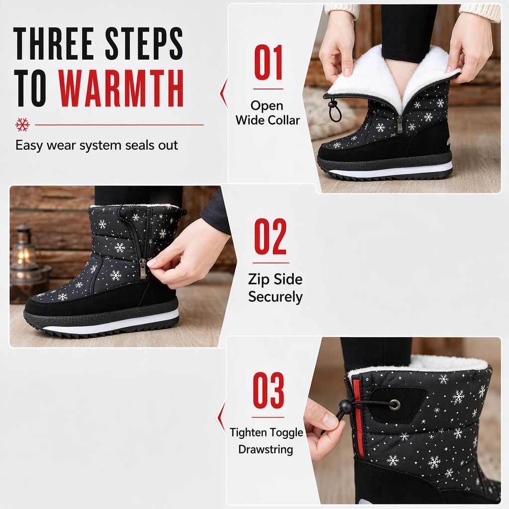 【EU 36-45】❄️Damskie zimowe buty śnieżne z wysoką cholewką
