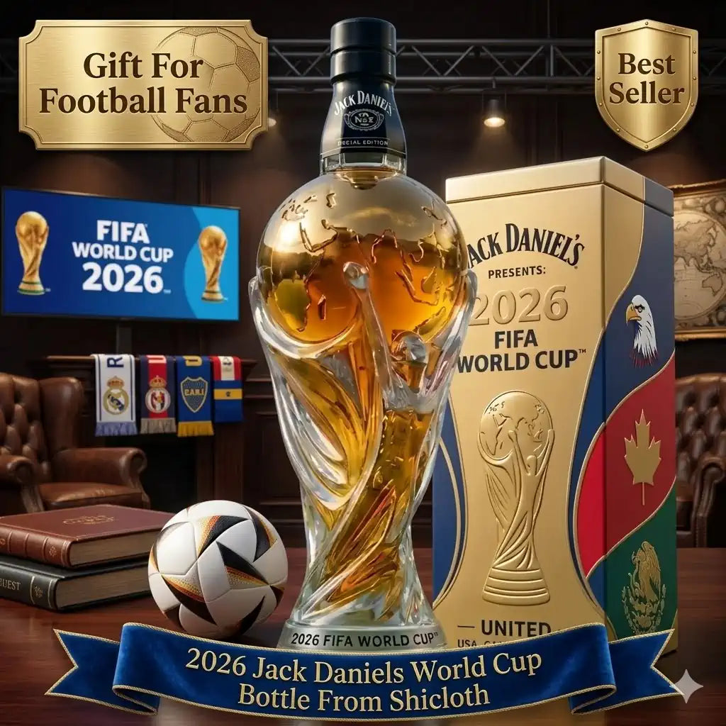 🏆⚽ Butelka whisky z edycji specjalnej poświęconej Mistrzostwom Świata FIFA 2026